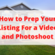 Prep Listing for Photoshoot